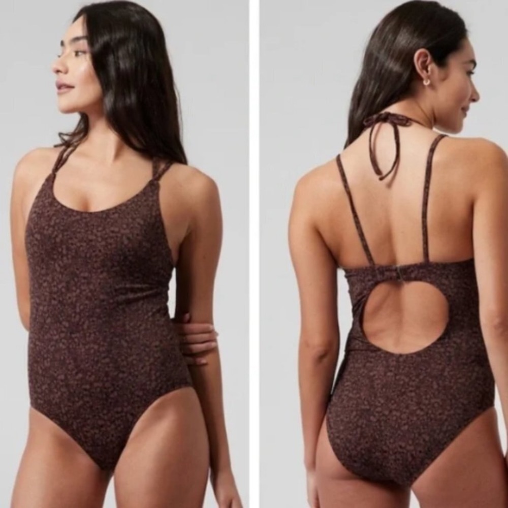 (A11) Athleta Keyhole One Piece Swimsuit, Size M, NWT